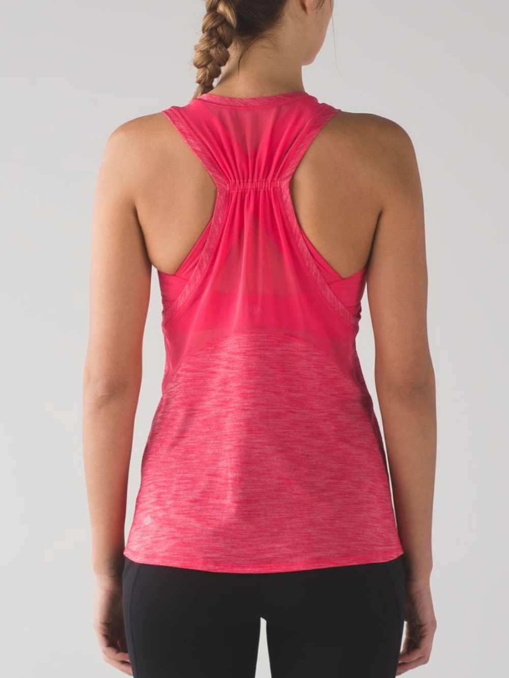 Lululemon Work The Circuit Tank Heathered Lush Coral Size 6